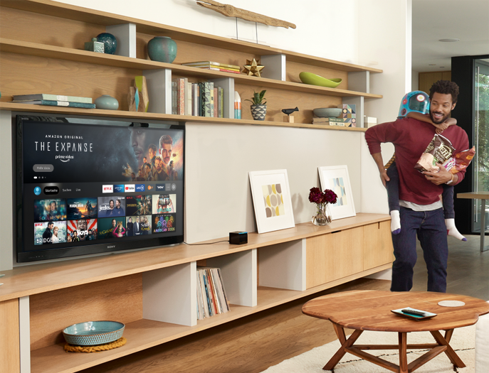 Die überarbeitete Version der neuen Fire-TV-Oberfläche hat drei statt zuvor vier Hautrubriken. (Bild: Amazon)